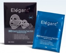 Elegant 3D Sapphire Moisturizing Paper Mask 立體藍寶石保濕面膜 60g x 5pcs
