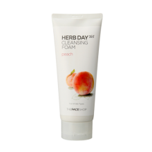 The Face Shop Herb Day Cleansing Foam-Peach  水蜜桃泡沫洗面奶  170ml
